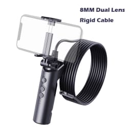 Dual Lens WIFI Endoscope HD1080P Wireless Pipe Inspection Borescope Camera Car Check Waterproof LEDs 2600mAh With Phone Holder