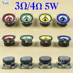 1Pc 5W 3O4Ohm Full-frequency Speaker Square Bluetooth Audio Radio External Magnetic Loudspeaker 3W 4Ohm 53MM