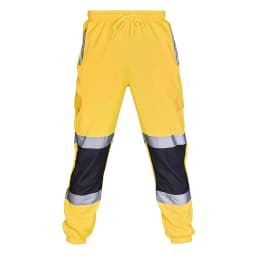 New Men'S Safety Work Clothes Casual Pants Road Work High Reflective Strips Pants High Visibility Overalls Joggers Workwear