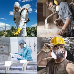 5N11 Dust Cotton Filter Paper 501 Holder For 3M 6001/6200/7502/6800 Chemical Spraying Painting Respirator Gas Mask Accessories
