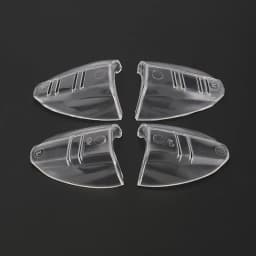 2Pcs Eye Flexible Clear Shields Side Safety Goggles Glasses Universal Anti Fog