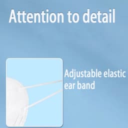 10/30/50 Pcs White KN95 Mask -5-Layer Breathable Design, With Elastic Ears and Adjustable Nose Bridge, Dustproof, Daily Use