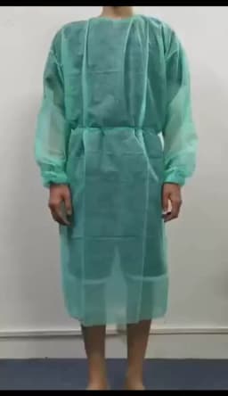 Unisex Disposable Protective Isolation Clothing Anti-spitting Waterproof Anti-oil Stain Nursing Gown Anti-fog Nursing Suit 10pcs
