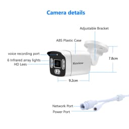 4K Poe Video Surveillance Camera IP Onvif Audio 48V POE Or DC 12V 4MP 8MP Night Vision Bullet WaterProof security camera for NVR