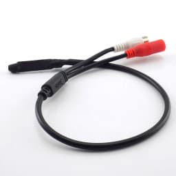 DC 12V CCTV Camera DVR Video Surveillance System with Micro Audio Microphone RCA Power Inlet for Security Cameras .C5