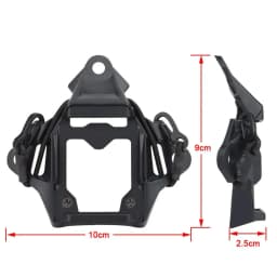 BOOIU Tactical Helmet Mount Adapter Night Vision Aluminum Alloy with Hook Rope NVG Helmet Bracket Accessories for FAST Helmet