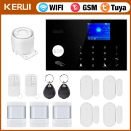 KERUI G30 Alarm System for Home WIFI GSM Security Alarm Panel with Temperature and Humidity Display Work Alexa Tuya Smart App