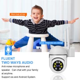 Ycc365 plus 1080P PTZ WIFI IP Camera Audio CCTV Surveillance 4X Zoom Night Full Color Wireless Waterproof H.264 Audio Security