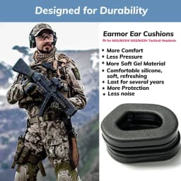 OPSMEN Earmor Headset Earmuffs Pair S03 Silicone Gel Ear Cushion Pad Headset Accessories Fit for M31/M32/M31H/M32H Headset