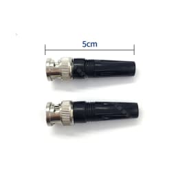5/10pcs Solderless Bnc Straight Rubber Connectors Or Bnc 90 Degree Bent Rubber Wiring Male Q9 Surveillance Camera Plugs