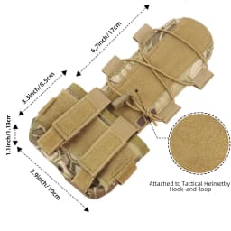 BOOIU Tactical Helmet Battery Pouch MK2 Counterweight Pack Fast Helmet Militar Airsoft Battery Pack Hunting Helmet Accessories
