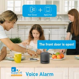 Ewelink Zigbee Door Sensor Wireless Magnetic Window Open Closed Alarm Detector Works With Zigbee2MQTT Alexa Google Need Gateway