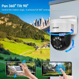 8MP 4K PTZ Security Camera System Kit Face Human Detection Audio Alarm Recording POE NVR CCTV Outdoor Home Video Surveillance