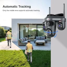 LS VISION 8K 15MP IP Camera Three Lens PTZ WiFi Outdoor Waterproof Auto Tracking PTZ Security CCTV Video Surveillance Cam IP66
