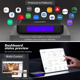 Zowietek 4K HDMI Video Live Stream Encoder/Decoder, UVC In/Out, NDI|HX3 Converter/Player, Video Capture, SRT/RTMP(S)/RTSP
