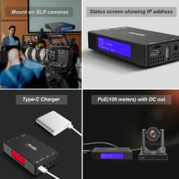 Zowietek 4K HDMI Video Live Stream Encoder/Decoder, UVC In/Out, NDI|HX3 Converter/Player, Video Capture, SRT/RTMP(S)/RTSP