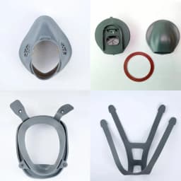HD Original 6898 Visor/Headband/Front Valve/Mouth Cover/Sealing Ring For 3M 6800 Gas/Dust Mask Full Face Chemical Respirator