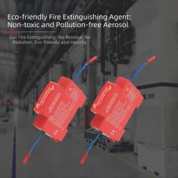 Dual-Line Design Flame Retardant Device Flame Retardant Non Pollution Fire Extinguishing Device DIN Rail Mount