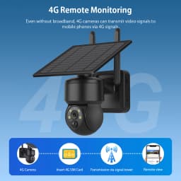 SHIWOJIA WIFI Wireless PTZ Solar Camera 4G SIM 4MP Outdoor Solar Panel Two Way Audio Security Protection CCTV Camera Battery Cam