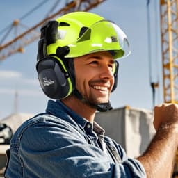 Ear Muffs For Hard Hats Fit,Earmuffs Noise Reduction Hearing Protection,Helmet Attachable Ear Muffs