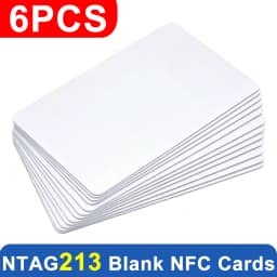 2-20Pcs Ntag216 Ntag215 Ntag213 Blank NFC Cards PVC Tags NFC215 13.56Mhz TagMo Waterproof RFID NFC PVC Keycard Phone 504 Bytes