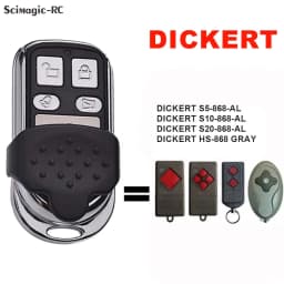 DICKERT 868mhz garage door command Compatible Controller DICKERT S5-868-AL/S10-868-AL/S20-868-AL/HS-868 GRAY remote Key
