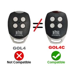 Copy Ditec Remote Control 433mhz Gol4C BIXLS Duplicator Handheld Transmitter 433.92 mhz Fixed Code Command Garage Door Opener