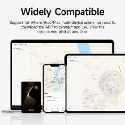 E92 Anti-Loss Wallet Card with GPS Tracking Bluetooth Device Finder Ultra-Thin Wireless Charging Smart Tag for iPhone