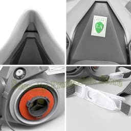 6200 7502 Gas Mask Half-face Dust Shield 5N11 Particle Filters Safety Respirator Mask Industrial Labor Paint Spray