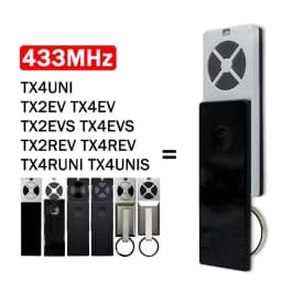 1/2/3/5pcs TX4UNI TX2EV TX2REV TX4UNIS TX4UNIF TX4RUNI Garage Door Remote Control Opener 433MHz