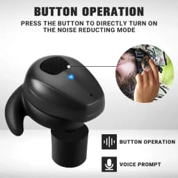 2024 YHKEMA Tactical EB10 Bluetooth Earplugs Noise Canceling Shooting Earplug Sound Pickup Headphone Noise Cancelling Headset