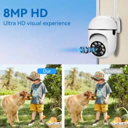 2.4G 8MP Cameras Wifi Video Surveillance IP Indoor Security Protection Monitor 5.0X Zoom Home Wireless Track Alarm O-Kam Pro
