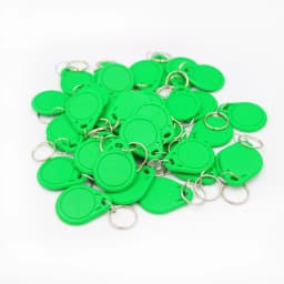 100pcs/lot 125khz RFID Keychain NO3 Size Card Tag ID Keyfob TK4100 Door Entry Access Control EM KeyChain Token