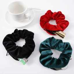 Portable Sight Secret Hair Tie Hidden Safe Storage Case Hair Scrunchie With Zipper Hide Key Cash jewelry For Travel Outdoor