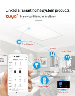PGST Intelligent Alarm Device, 433MHz Anti Robot Terminal Detector, Intelligent Life Control, Human Body Detector, Smoke Alarm