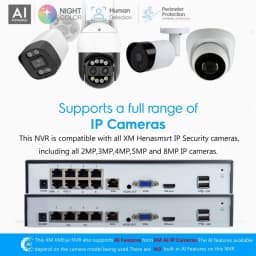 XM 4K 8MP Color Night Vision POE IP Camera Audio Outdoor H.265 Onvif Bullet CCTV Home 5MP /4MP/3MP Security Camera