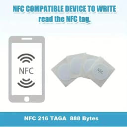 30/40 Pieces NFC Ntag216 888 Bytes Tag Sticker Label Key Tags Token Patrol Badge Self-adhesive Tag 13.56MHz ISO14443A Sticker