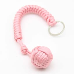 Outdoor Security Protection Black Monkey Fist Steel Ball for Girl Bearing Self Defense Lanyard Survival Key Chain Broken Windows