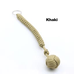 Outdoor Security Protection Black Monkey Fist Steel Ball for Girl Bearing Self Defense Lanyard Survival Key Chain Broken Windows