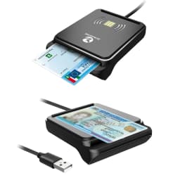 Zoweetek CIE Identity Smart Card Reader for NFC Contactless and Contact Chip Card DNI CRS CNS Compatible with Windows