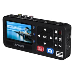 UNISHEEN Old Camcorder Converter Casette MP3 Reel Mini Small VHS Tape to Flash Digital Video Camera Recorder with 3" Screen