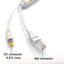 48V To 12V POE Spliter Rj45 Waterprrof Video And Power Adapter Cable Supply Module Injector Extender for IP Camera Splitter Net