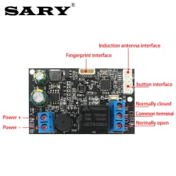 Mobile phone NFC induction control board fingerprint identification relay module IC card 13.56 mhz access controller