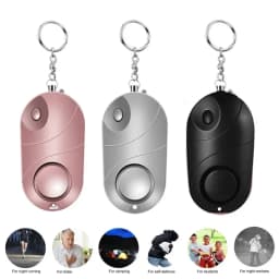 Personal Alarm Safe Sound Emergency Self-Defense Security Alarm Women's Wolf Guard Keychain LED Flashlight For Women Girls Kid