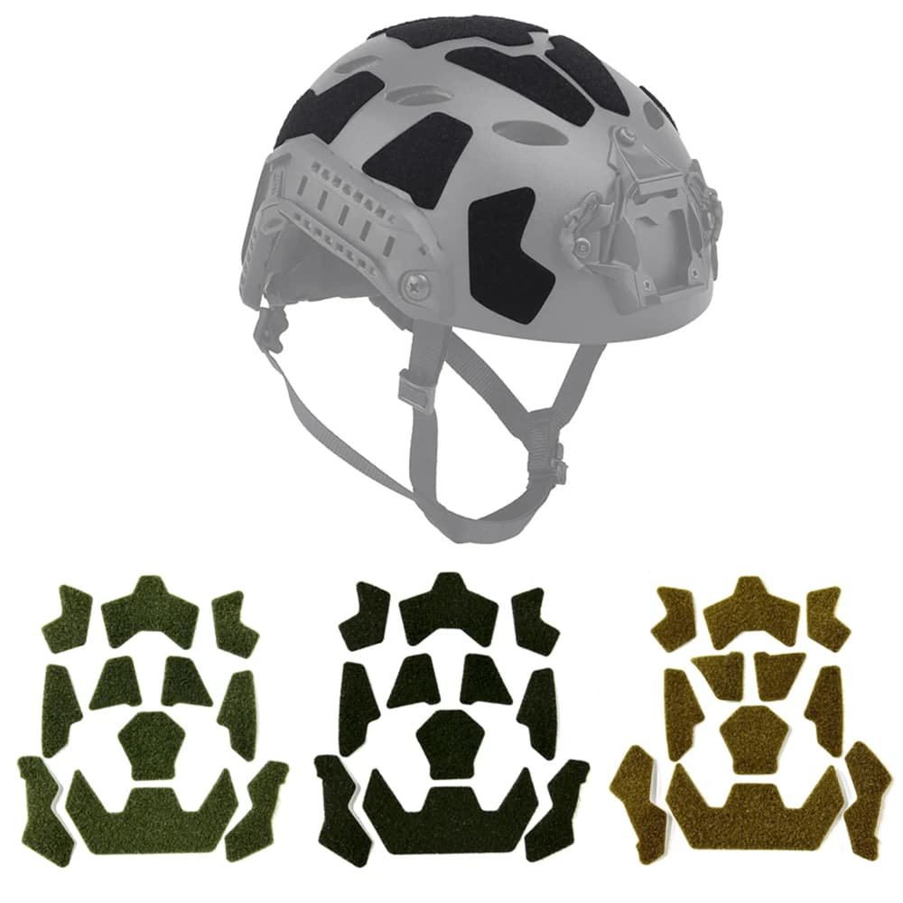 11pcs FAST Helmet Magic Sticker Airsoft Helmet Patches Hook and Loop Sticky for FAST Tactical Helmet Accessories