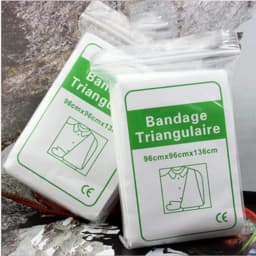 Outdoor Emergency Self-rescue Survival Triangular Bandage Bandaging Bandage Hemostatic Non-woven Fabric 96x96x136cm