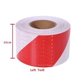 5cm/10cm/15cm/20cm*5M Reflective Adhesive Tape Left Or Right Twill White-Red Strips Waterproof Safety Reflectors Sticker For Car