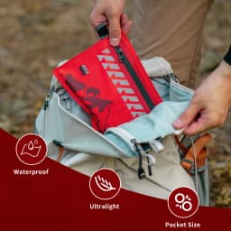 Rhino Rescue Small First Aid Kit - Ultralight Waterproof Medical Kit for Hiking Backpacking Cycling Travel Vehicles