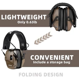 ZOHAN 5.0 Bluetooth Electronic Tactics Shooting Earmuffs Hearing Protection Anti-Noise Sound Amplification For Hunt Shoot Range