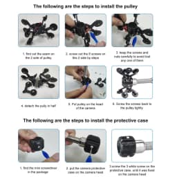 Accessories Guide Wheels Protective Cover for Camera Head 23mm Pipe Inspection Camera Drain Sewer Industrail Endoscope